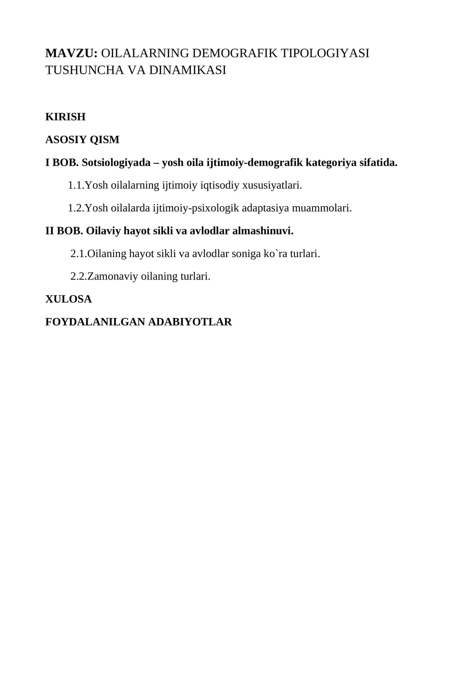 OILALARNING DEMOGRAFIK TIPOLOGIYASI TUSHUNCHA VA DINAMIKASI 1