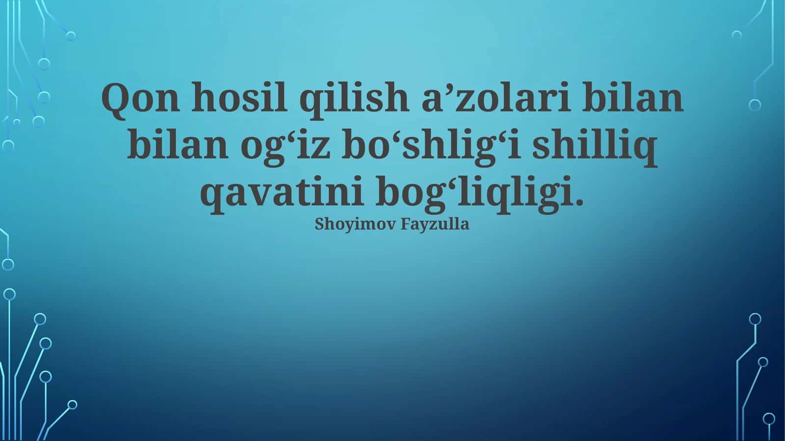 Jinsiy a'zolar va og'iz shilliq qavati 1