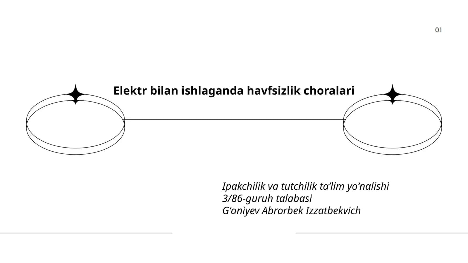 Elektr bilan ishlaganda havfsizlik choralari 1