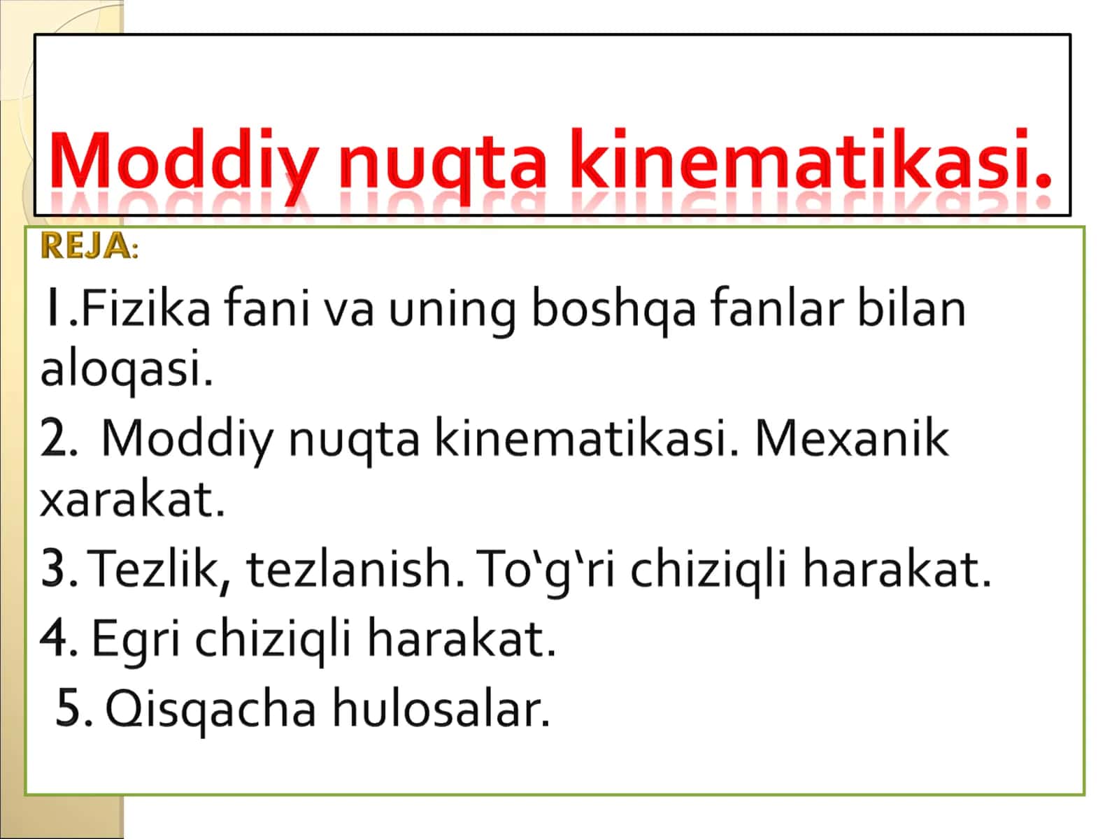 Tabiatshunoslik fanining tarixi 1