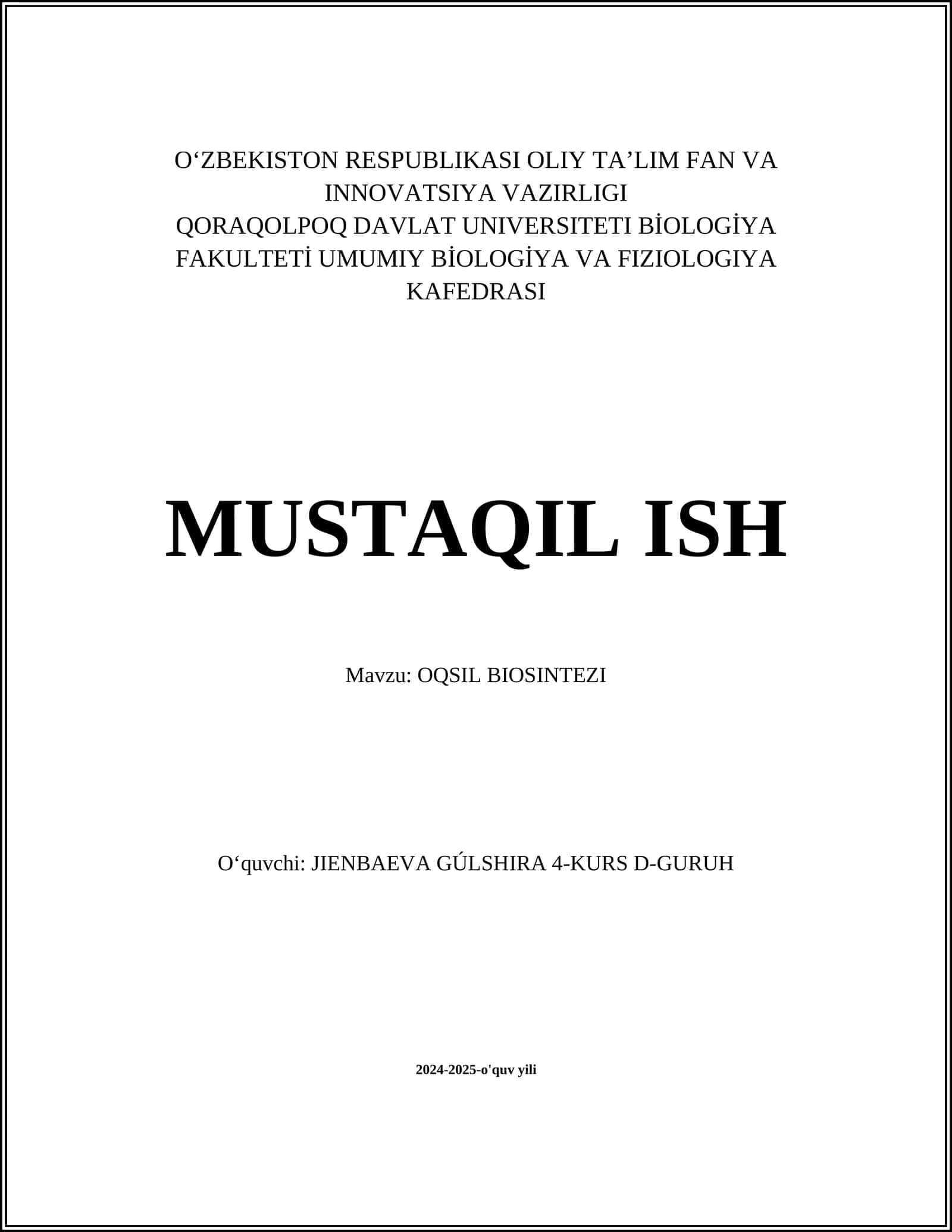 Oqsil biosintezi 1