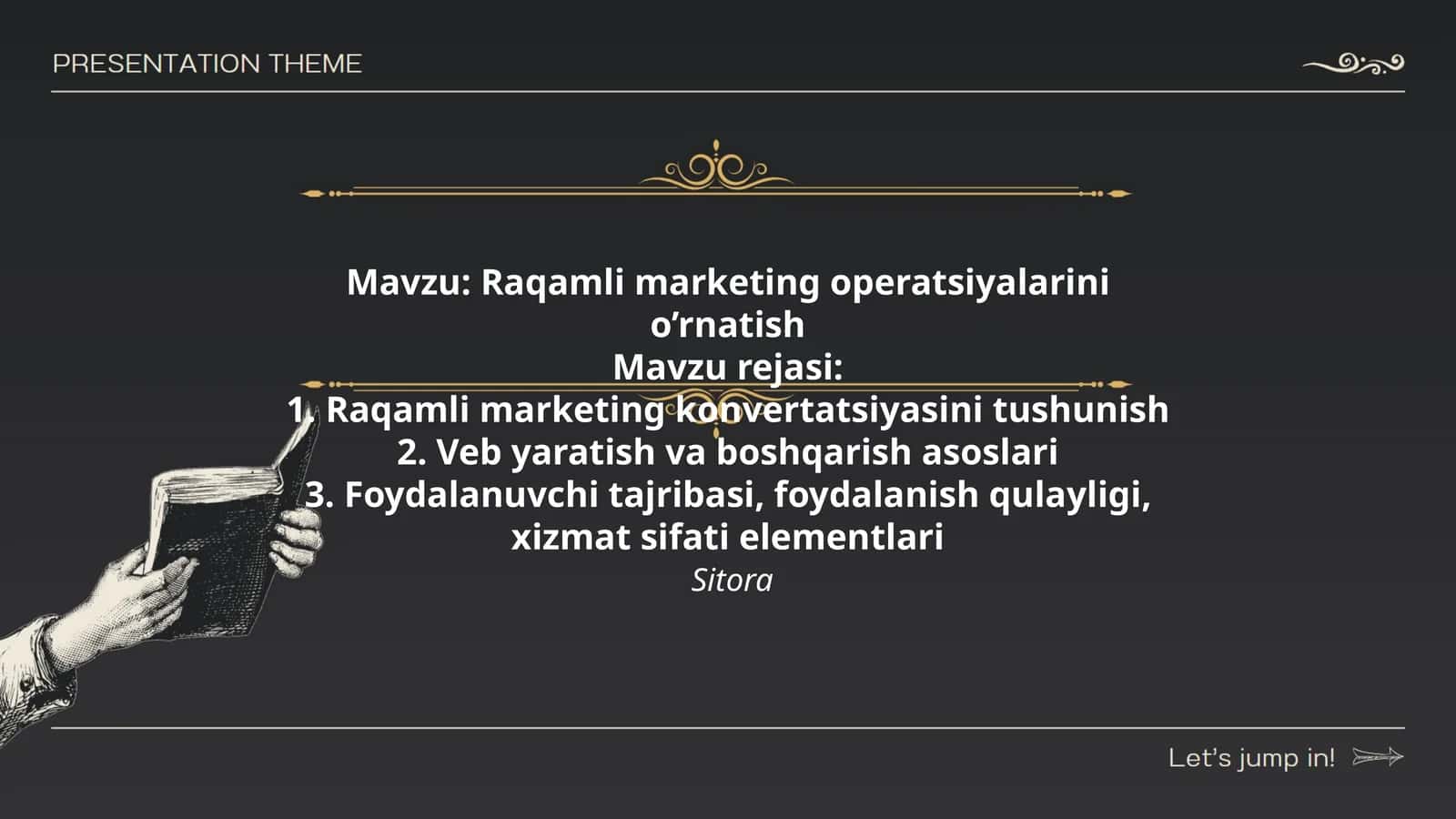 Raqamli marketing operatsiyalarini o’rnatish 1