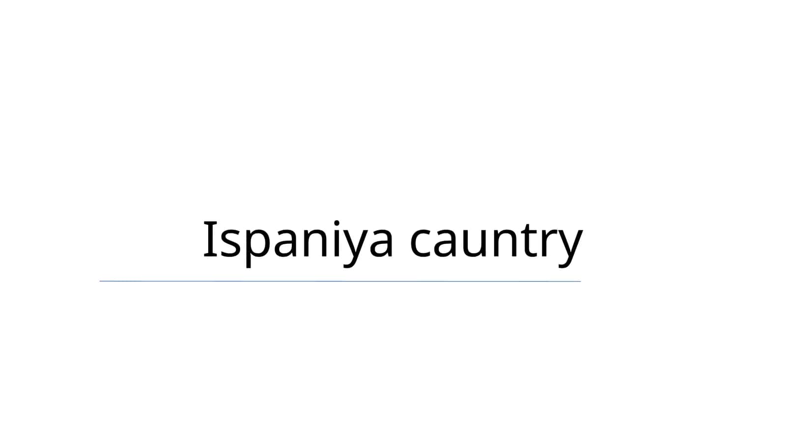 Ispaniyacauntry 1