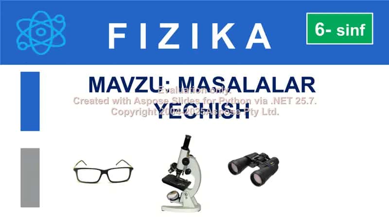 Optik kuchi fokus masofasi 1