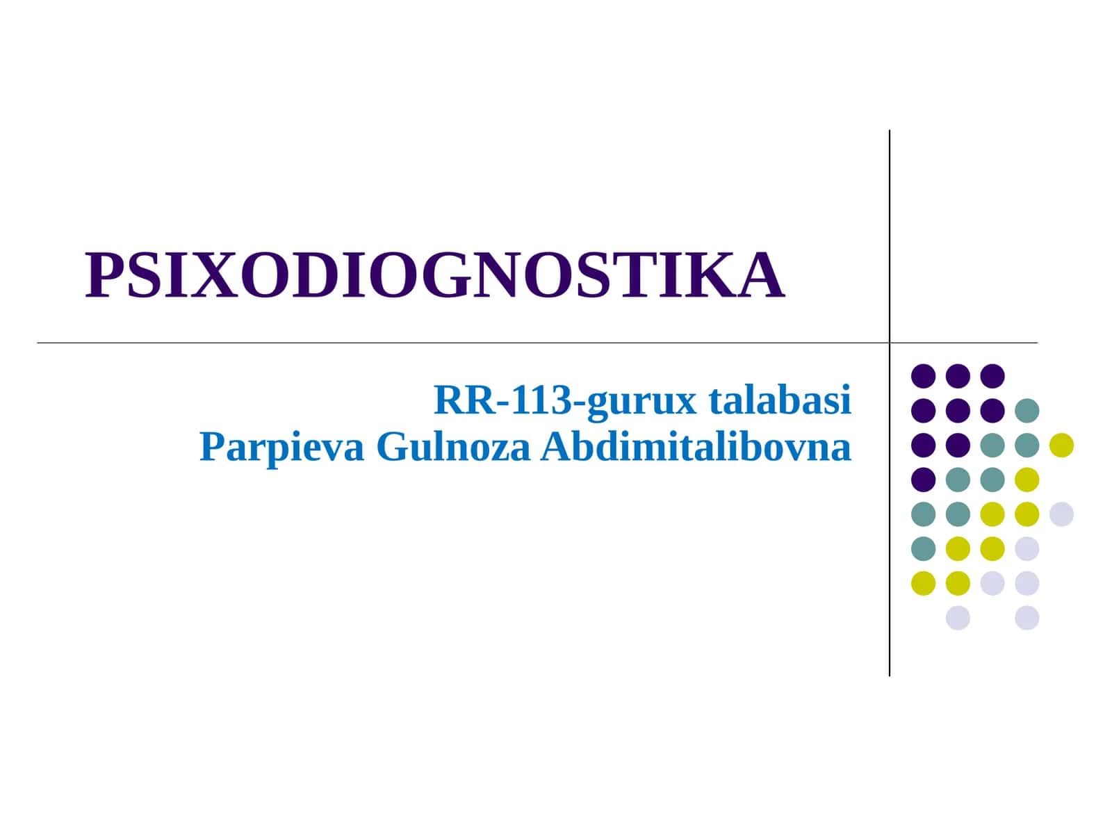 Psixodiagnostika 1