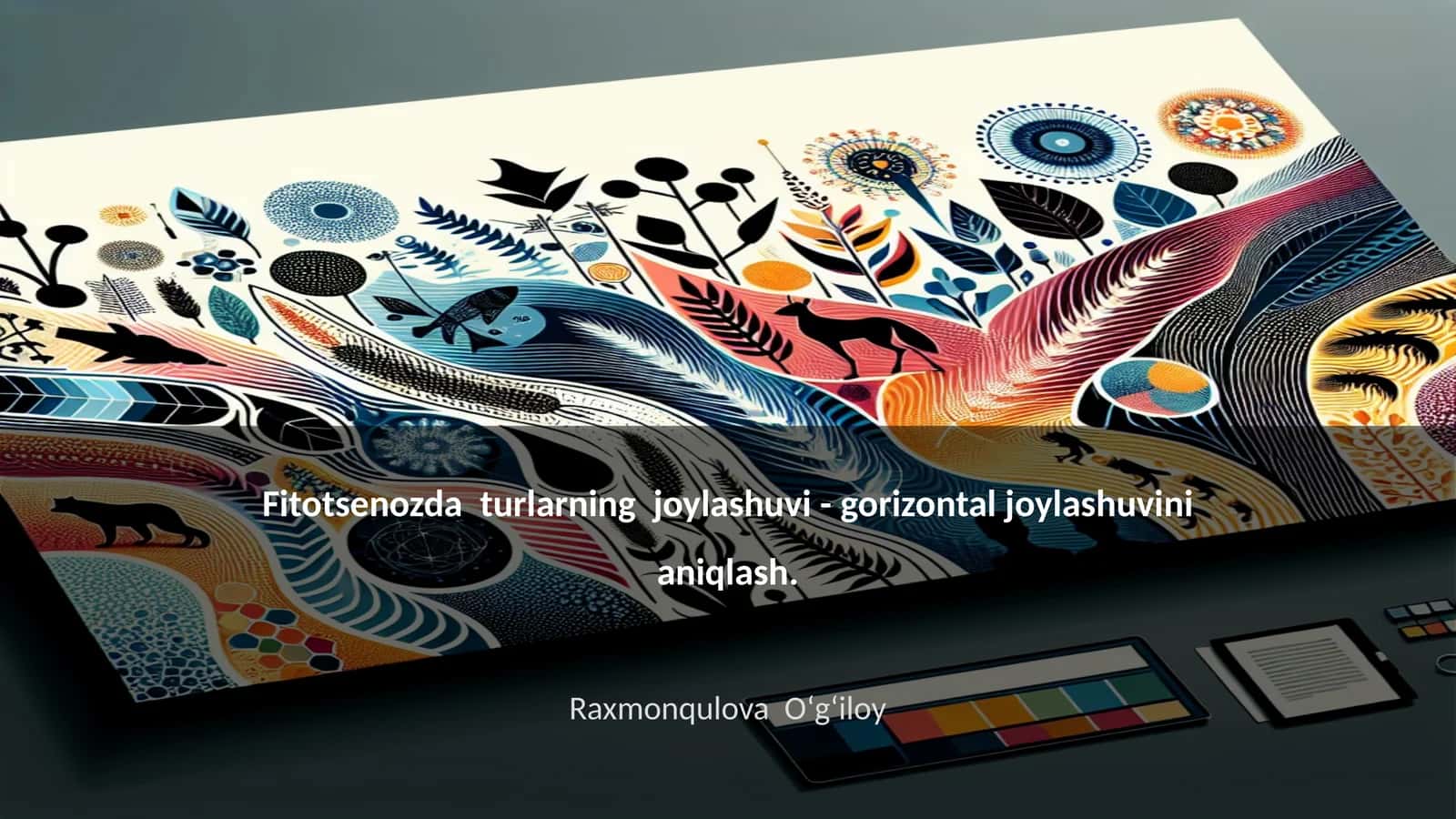 Fitotsenozda turlarning joylashuvi - gorizontal joylashuvini aniqlash 1
