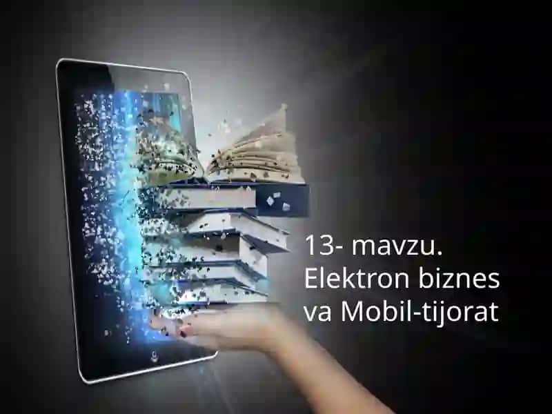 Elektron biznes va Mobil-tijorat