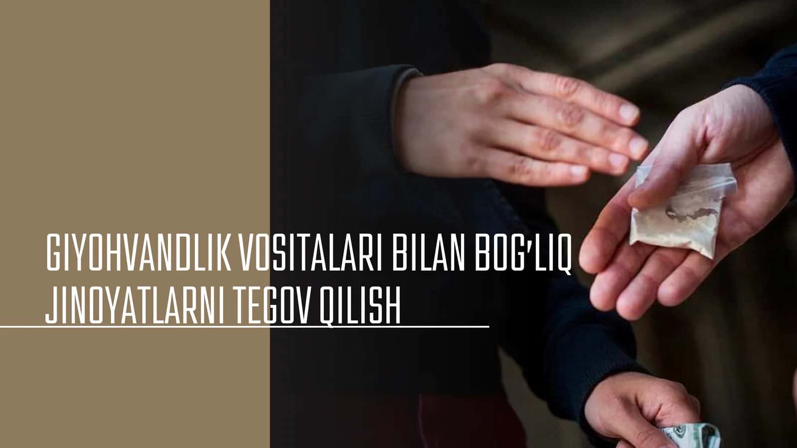 GIYOHVANDLIK VOSITALARI BILAN BOG’LIQ JINOYATLARNI TEGOV QILISH 1