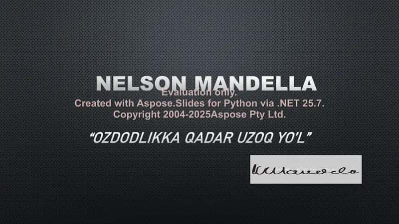 Nelson Mandella 1