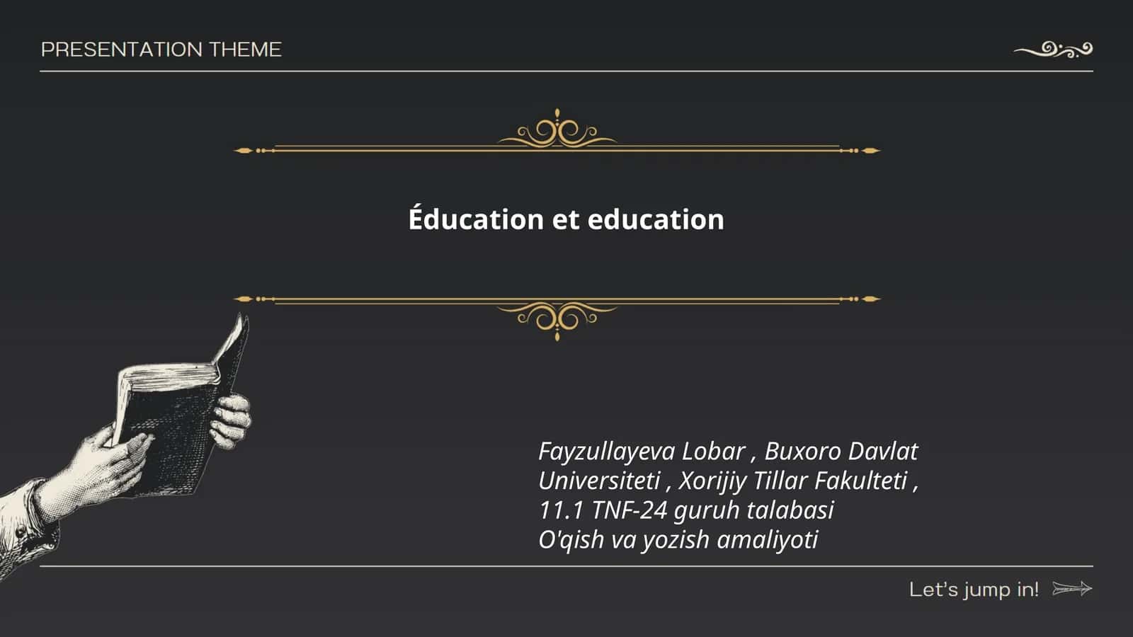Éducation et education 1