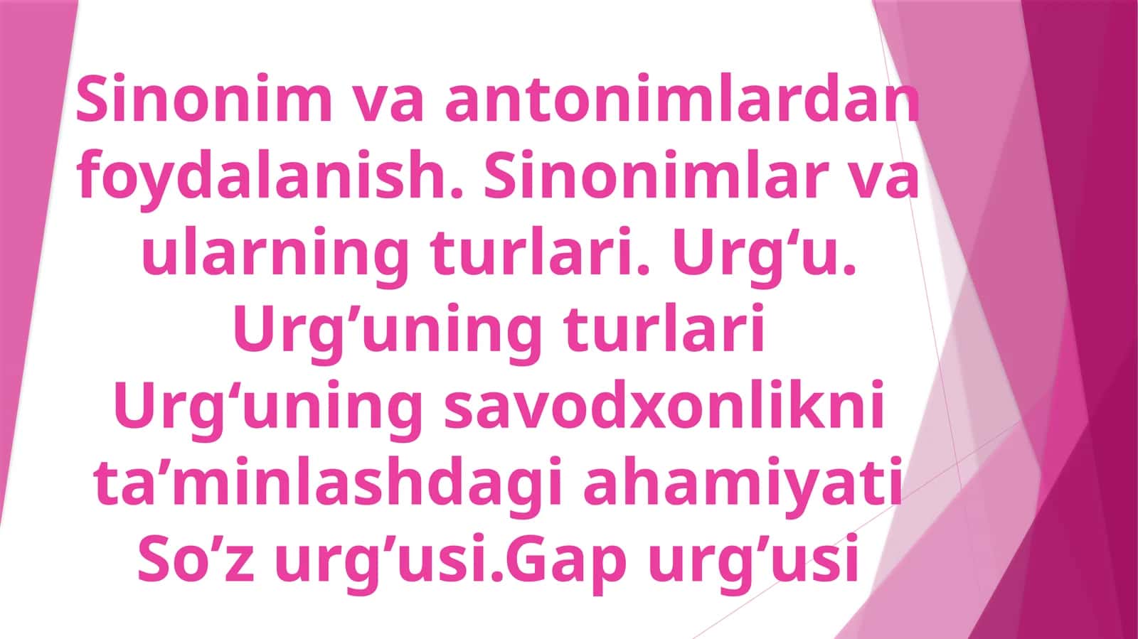 Sinonim va antonimlar 1
