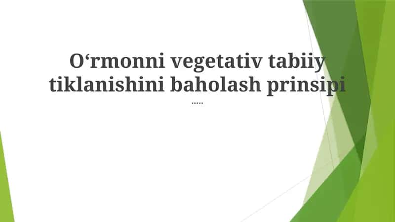 Kelajakdagi Regeneratsiyani Bashorat Qilish 1