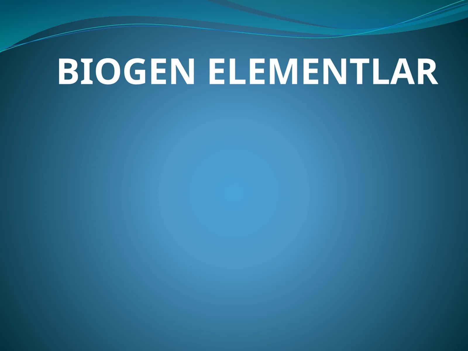 BIOGEN ELEMENTLAR 1