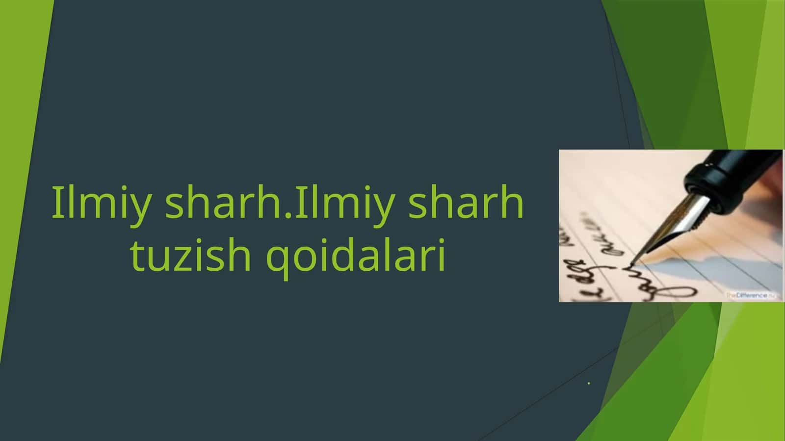 Ilmiysharh.Ilmiysharhtuzishqoidalari 1