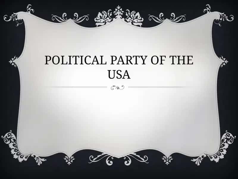 POLITICAL PARTY OF THE USA 1