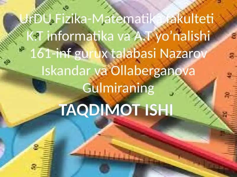Mehnat va iqtisodiy tarbiya 1