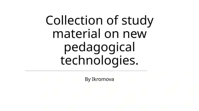 Ta'lim Texnologiyalari