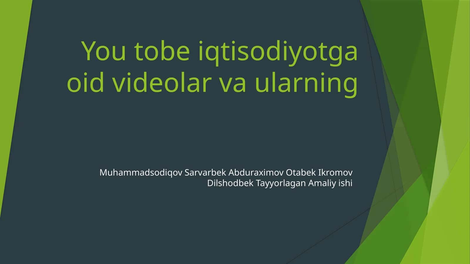 Makroiqtisodiyot va mikroiqtisodiy haqida 1