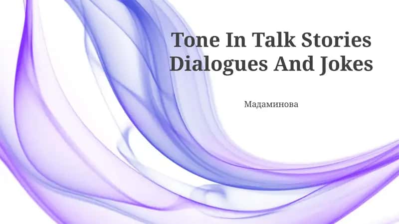 Tone In Talk Stories Dialogues And Jokes 1