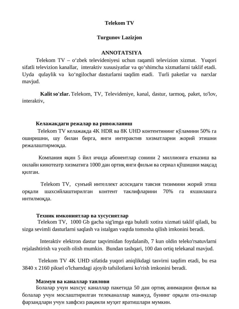 Telekom TV 1