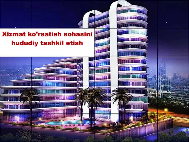 Xizmat ko’rsatish sohasini hududiy tashkil etish 1
