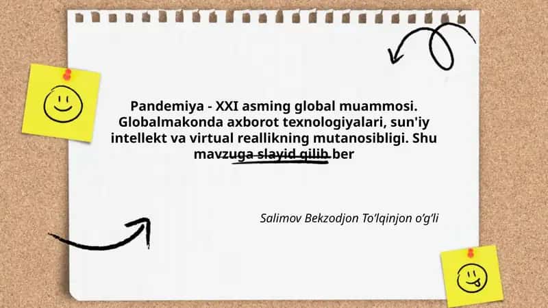 Pandemiya - XXI asming global muammosi 1
