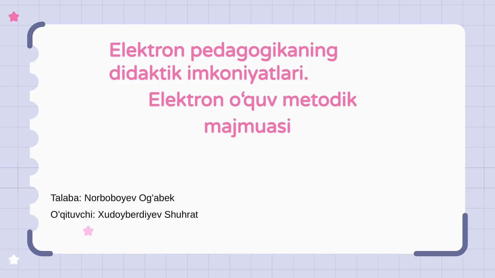 Elektron pedagogikaning didaktik imkoniyatlari 1