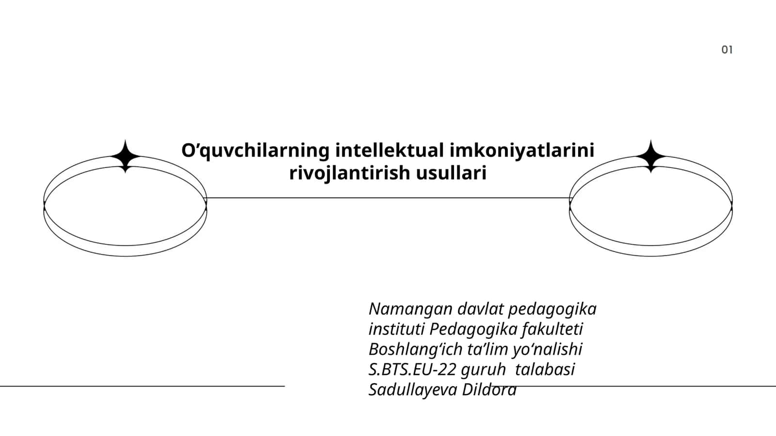 O’quvchilarning intellektual imkoniyatlarini rivojlantirish usullari 1