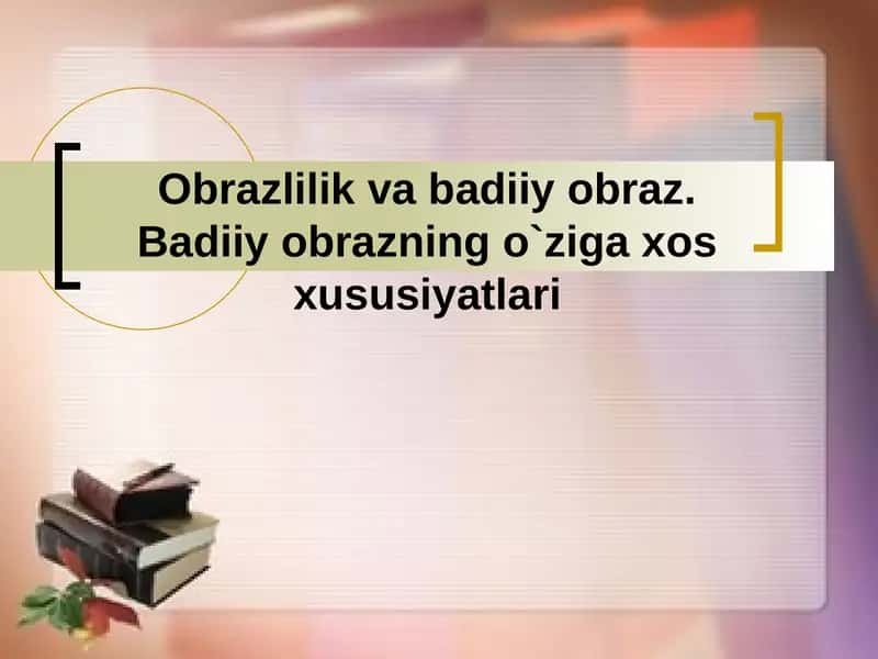 Obraz va uning turlari 1