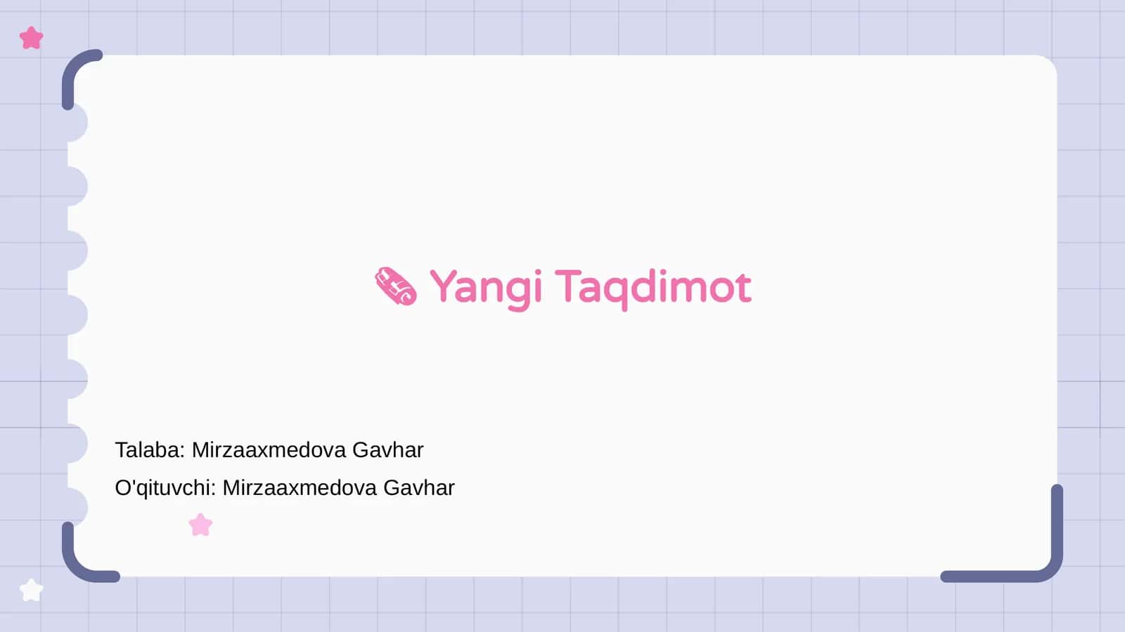 Yangi Taqdimot 1