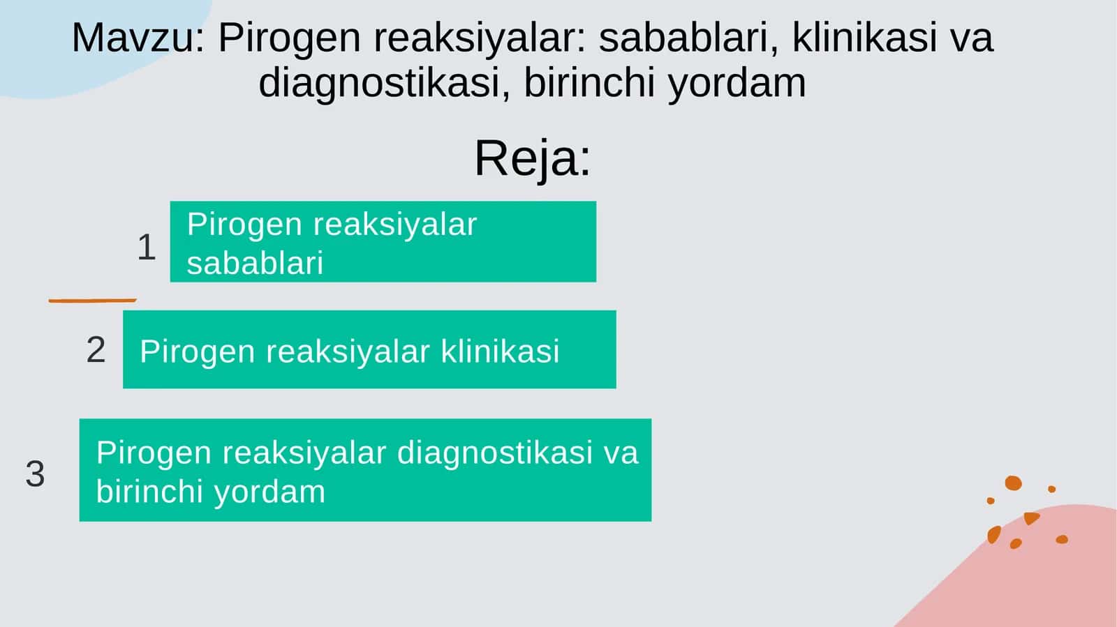 Pirogen reaksiyalar: sabablari, klinikasi va diagnostikasi, birinchi yordam 1