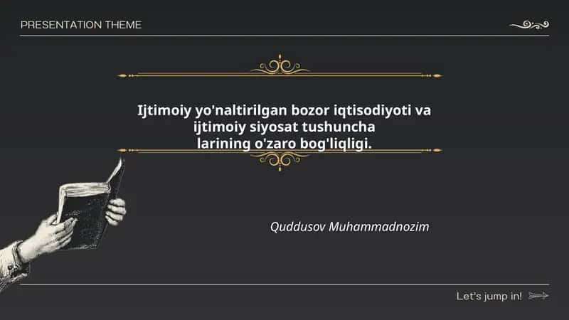 Ijtimoiy yo'naltirilgan bozor iqtisodiyoti 1