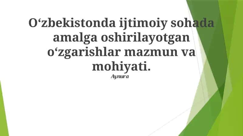 Iqtisodiy Islohotlar va Ish O'rinlari 1