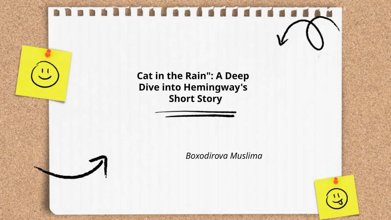"Cat in the Rain": A Deep Dive into Hemingway's Short Story 1