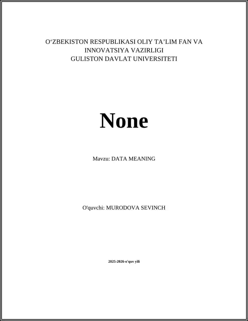 DATA MEANING 1