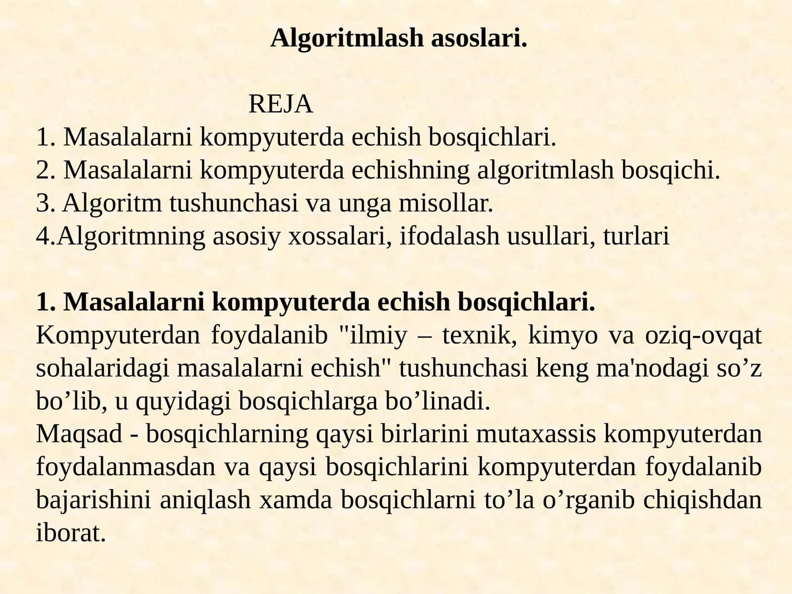 Algoritmlashasoslari 1