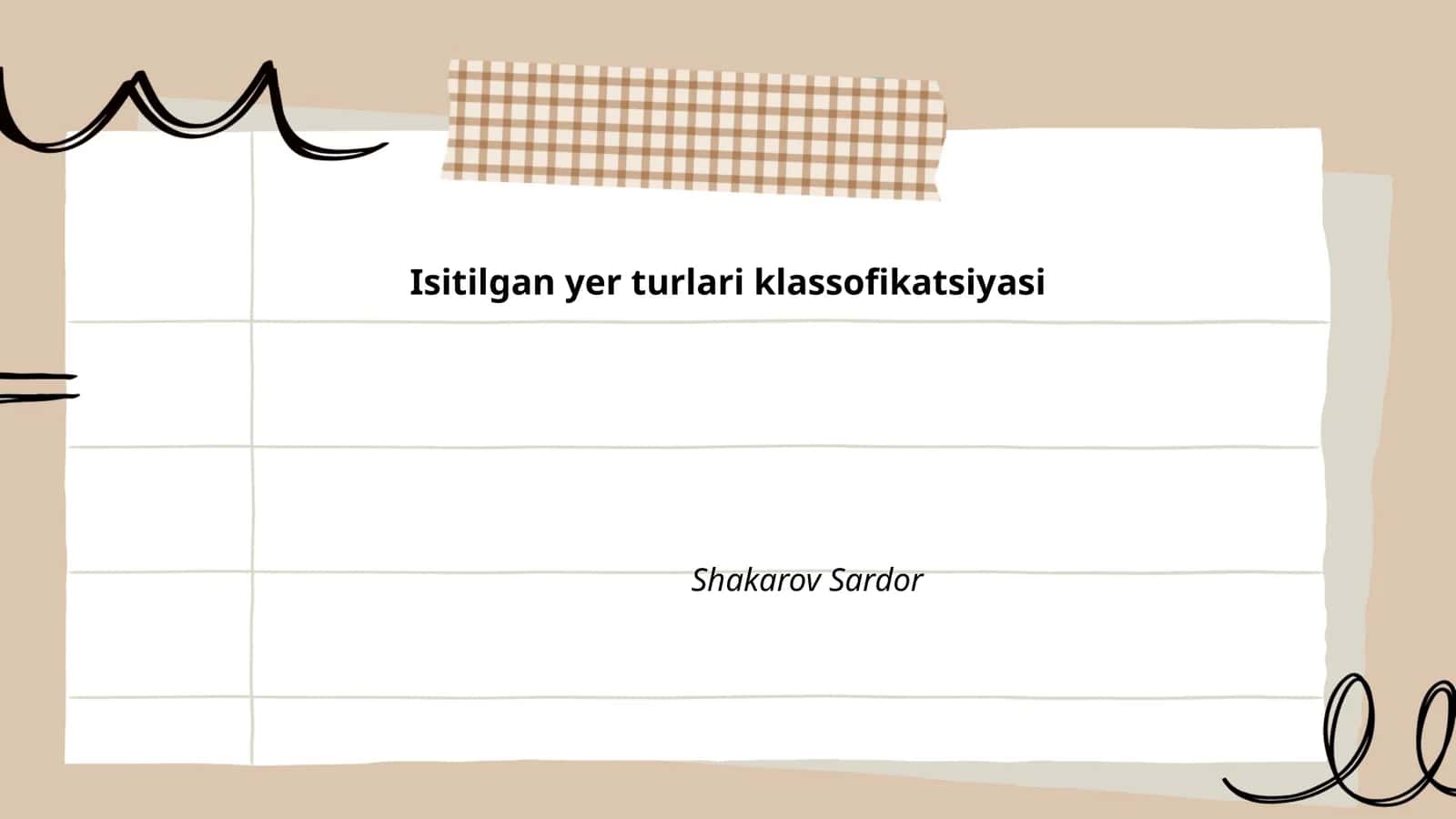 Isitilgan yer turlari klassofikatsiyasi 1