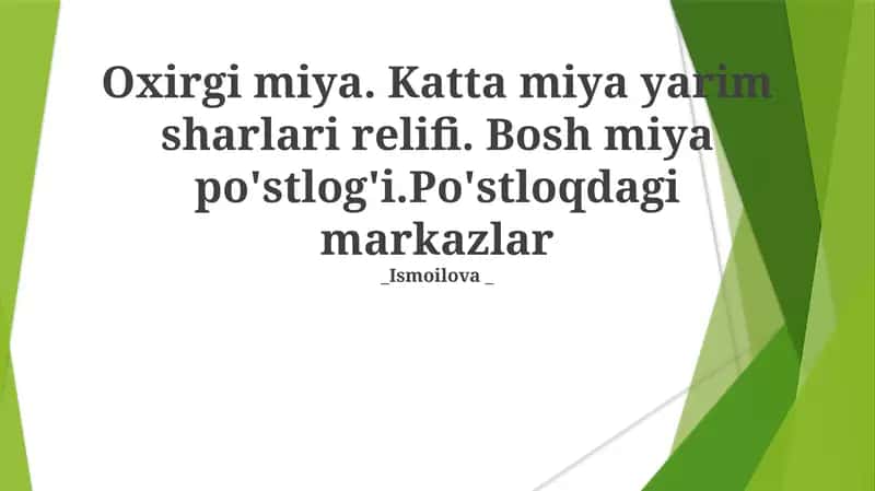 Miya yarim sharlari ve markazlari 1