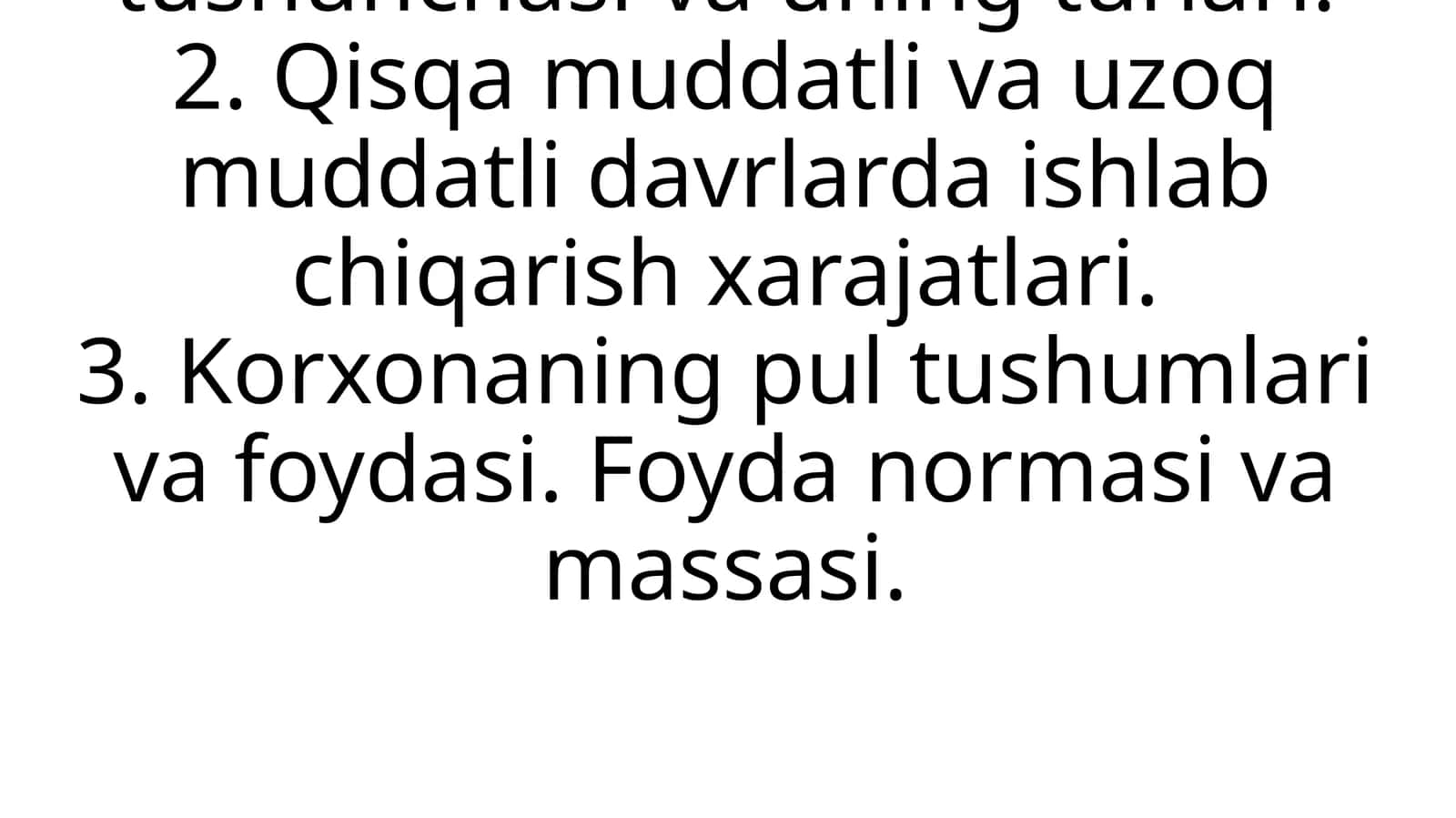 Iqtisodiy xarajatlar 1