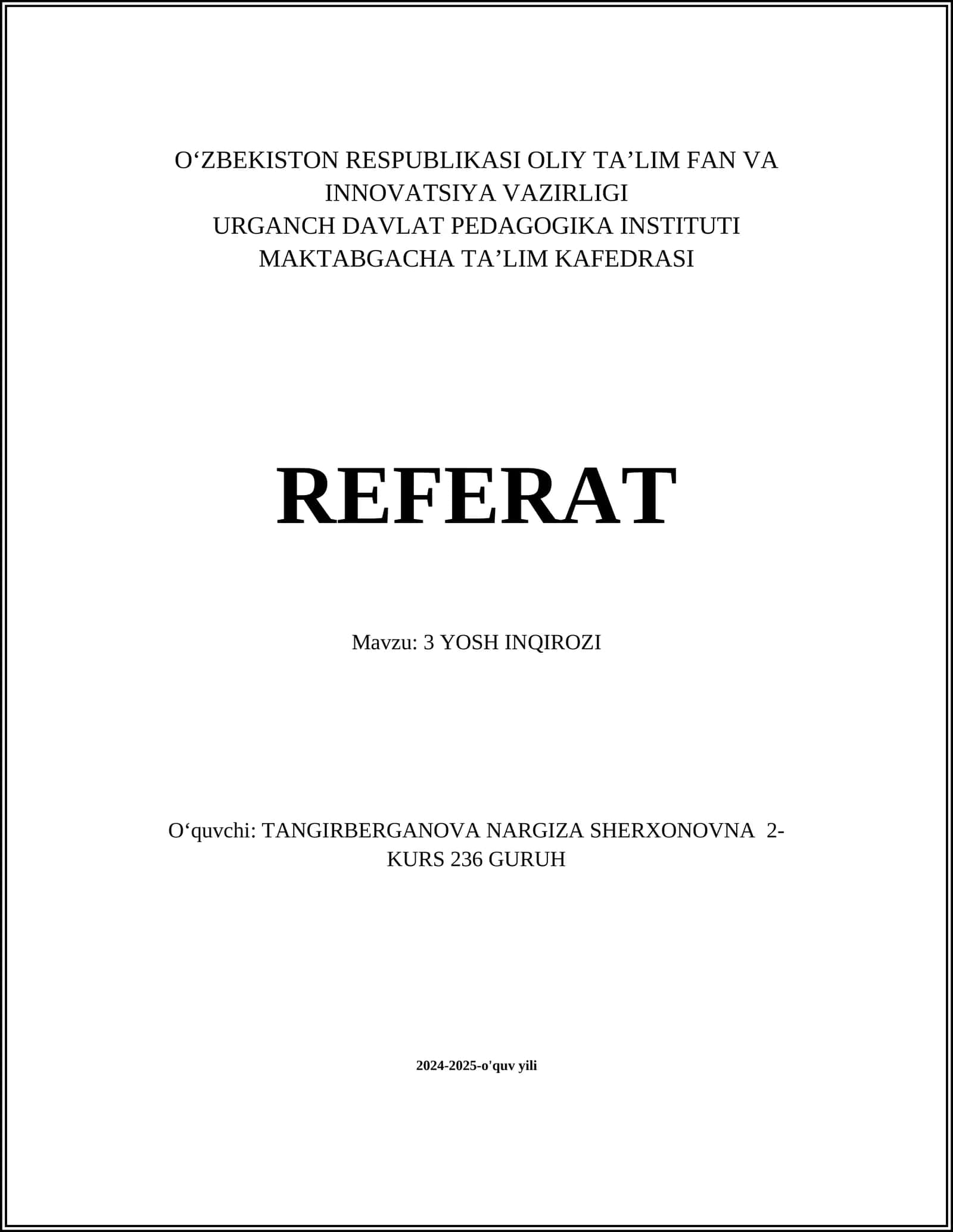 Referat 3 YOSH INQIROZI 1