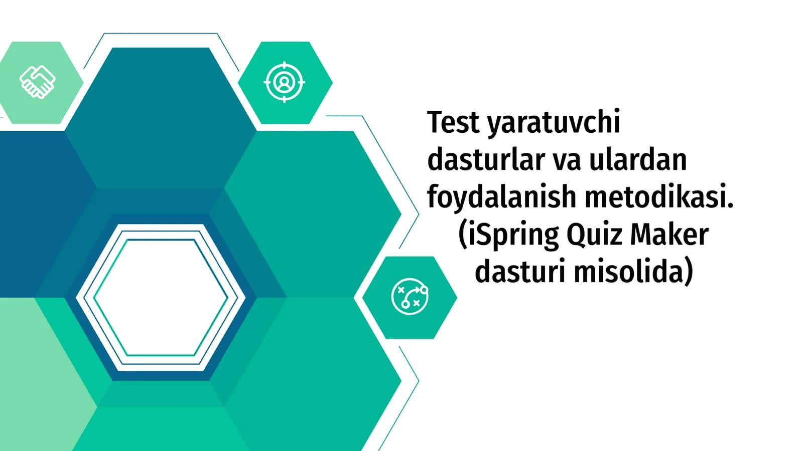 Test yaratuvchi dasturlar va ulardan foydalanish metodikasi 1