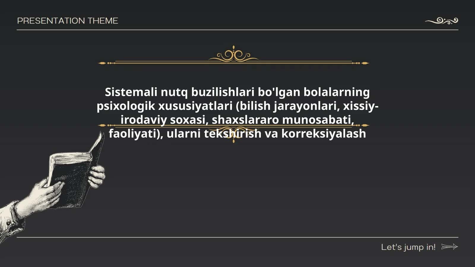 Sistemali nutq buzilishlari bo'lgan bolalarning psixologik xususiyatlari 1