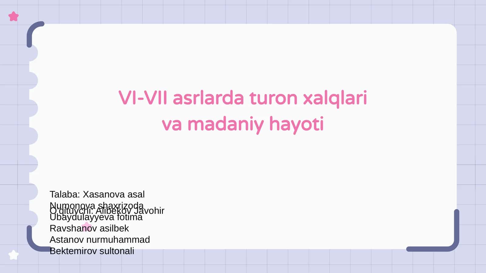 VI-VII asrlarda turon xalqlari va madaniy hayoti 1