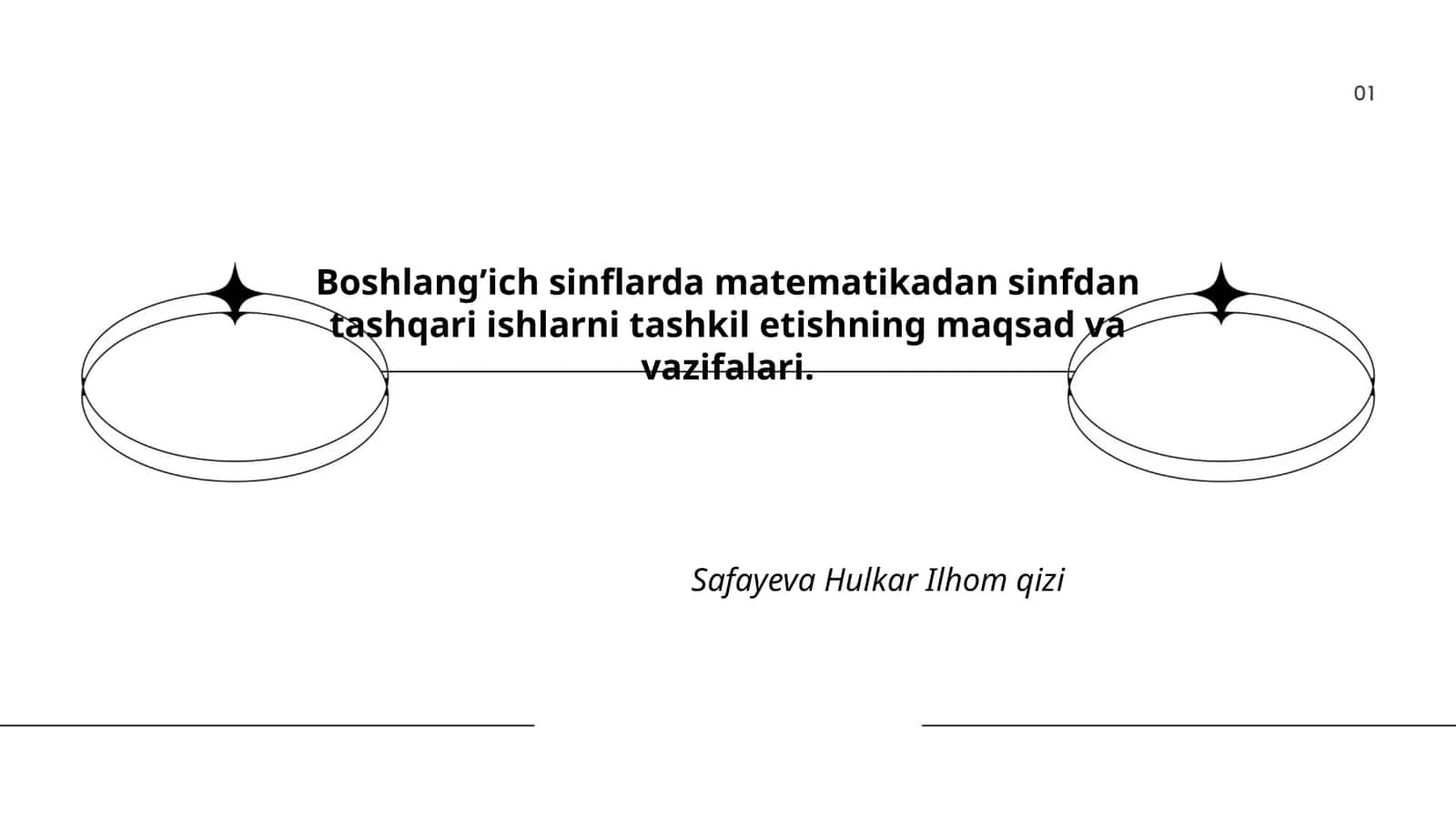 Boshlang’ich sinflarda matematikadan sinfdan tashqari ishlarni tashkil etishning maqsad va vazifalari 1