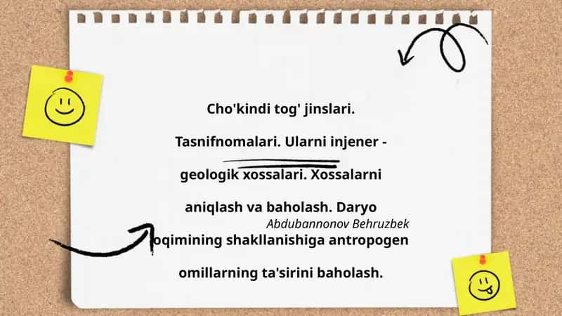 Cho'kindi tog' jinslari 1