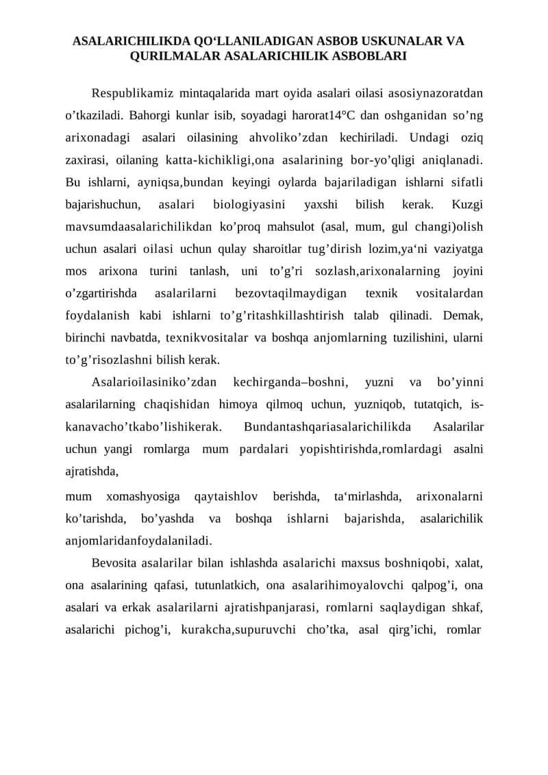 Uziga xos mulitloq 1