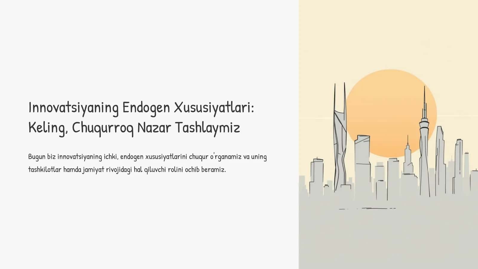 Innovatsiyaning Endogen Xususiyatlari: Keling, Chuqurroq Nazar Tashlaymiz 1