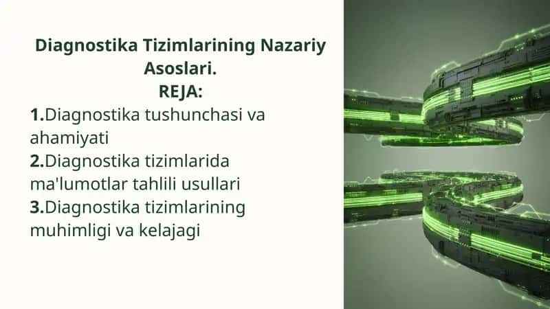 Diagnostika Tizimlarining Nazariy Asoslari 1