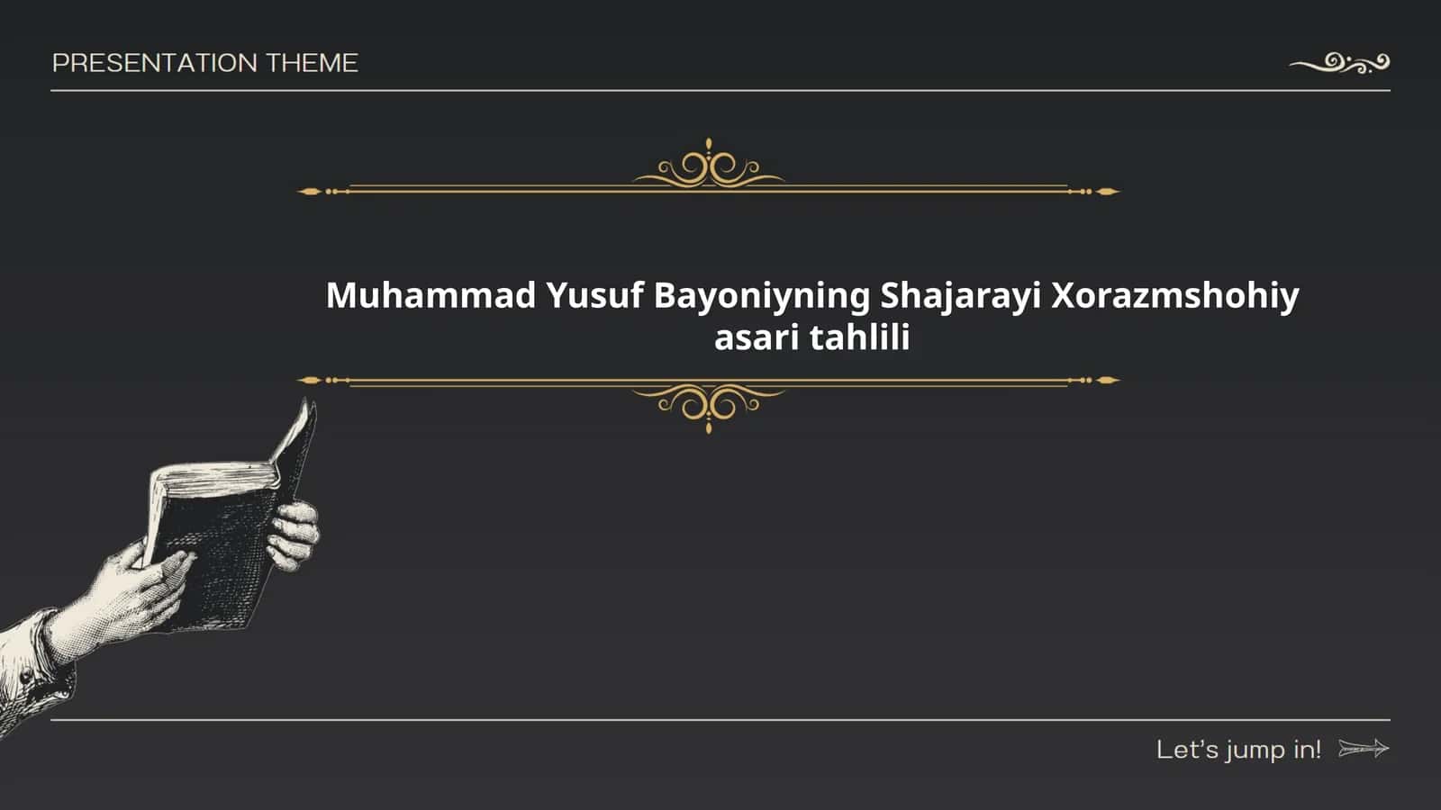 Muhammad Yusuf Bayoniyning "Shajarayi Xorazmshohiy" asari tahlili 1