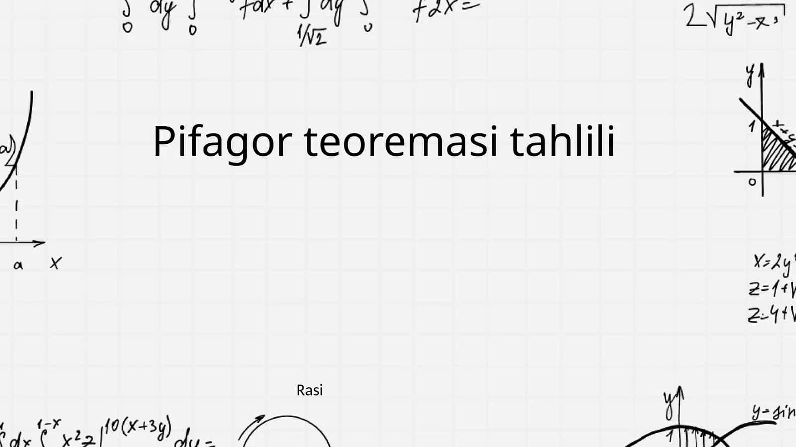 Pifagor teoremasi tahlili 1